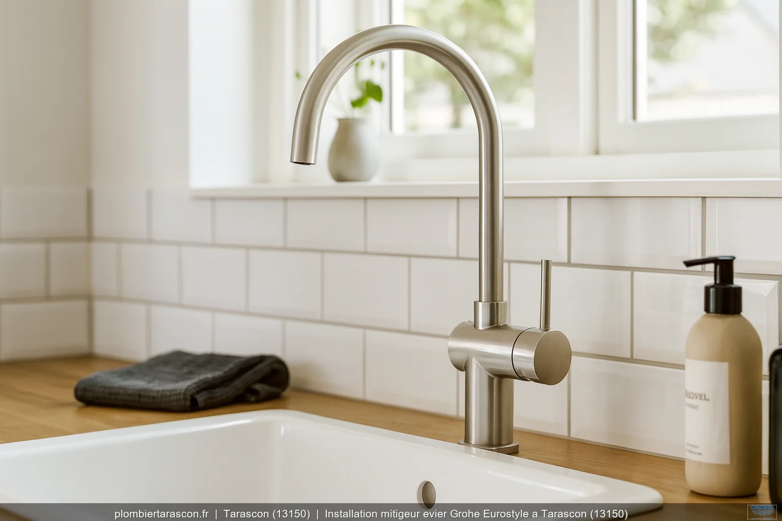 Installation mitigeur evier Grohe Eurostyle a Tarascon (13150)